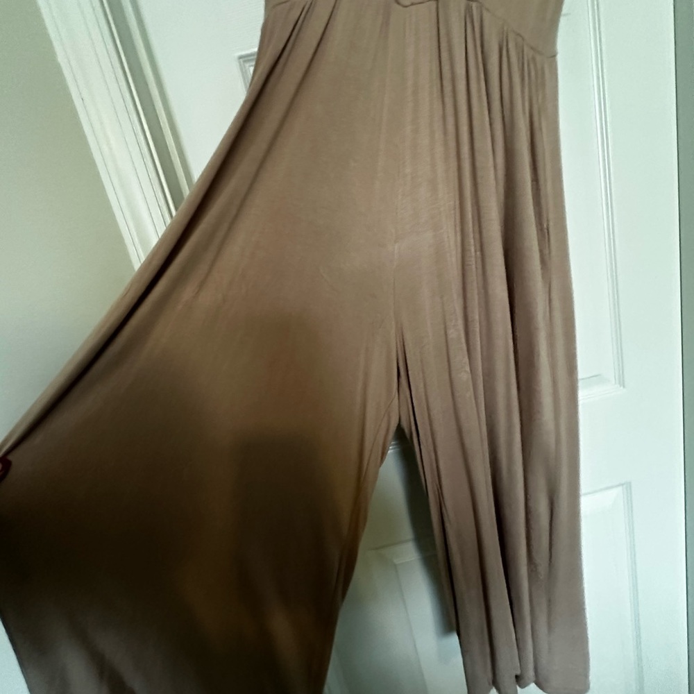 Elegant Tan Jumpsuit - Picture 4 of 5
